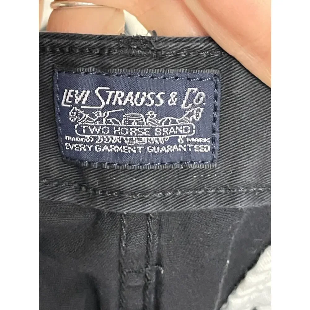 Levis Cargo Shorts Mens 33 Black Cotton‎ Utility